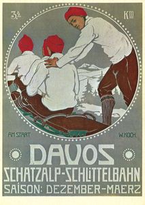 Eröffnung der Schlittelbahn von der Schatzalp nach Davos